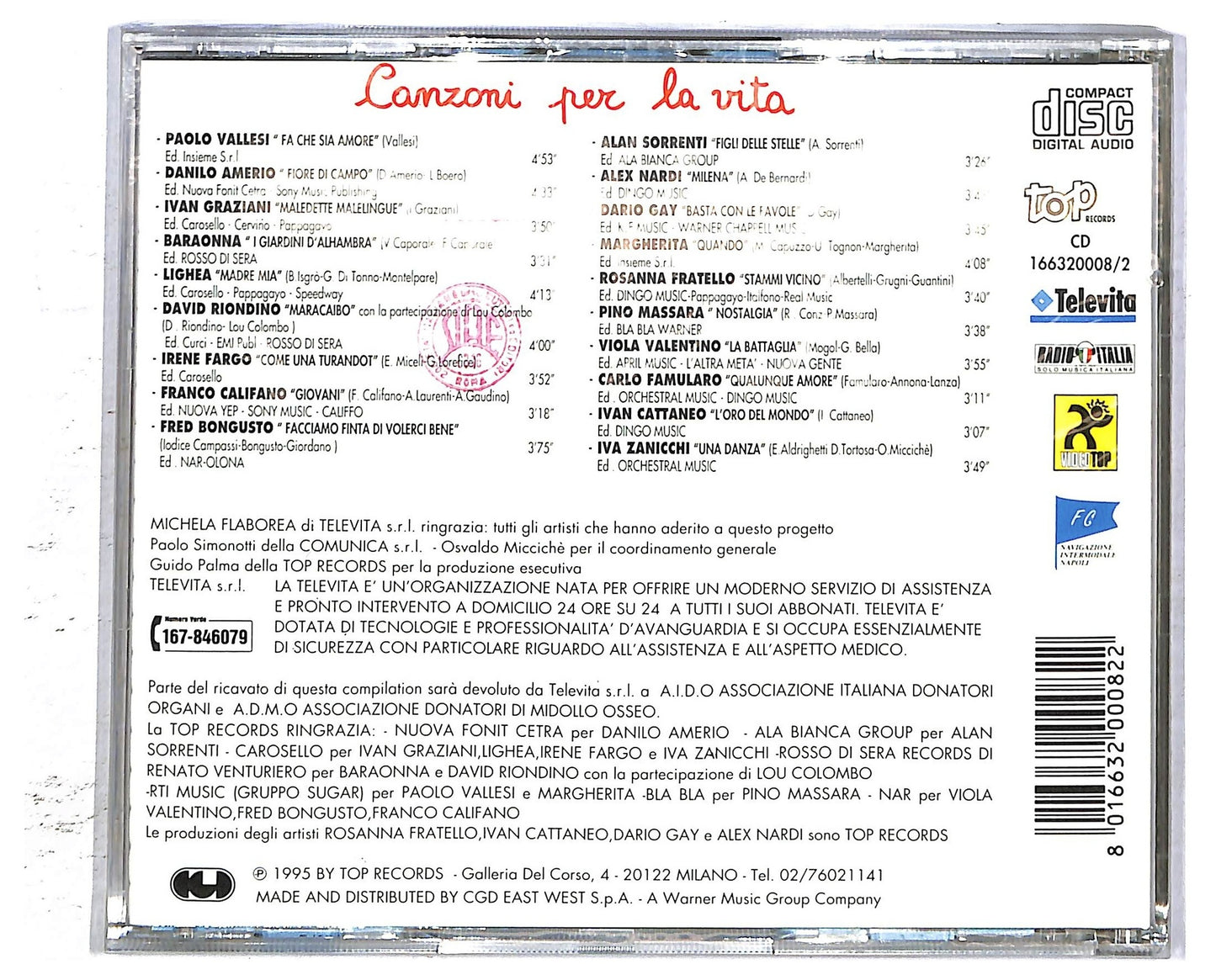 EBOND Various - Canzoni per la vita CD CD094326