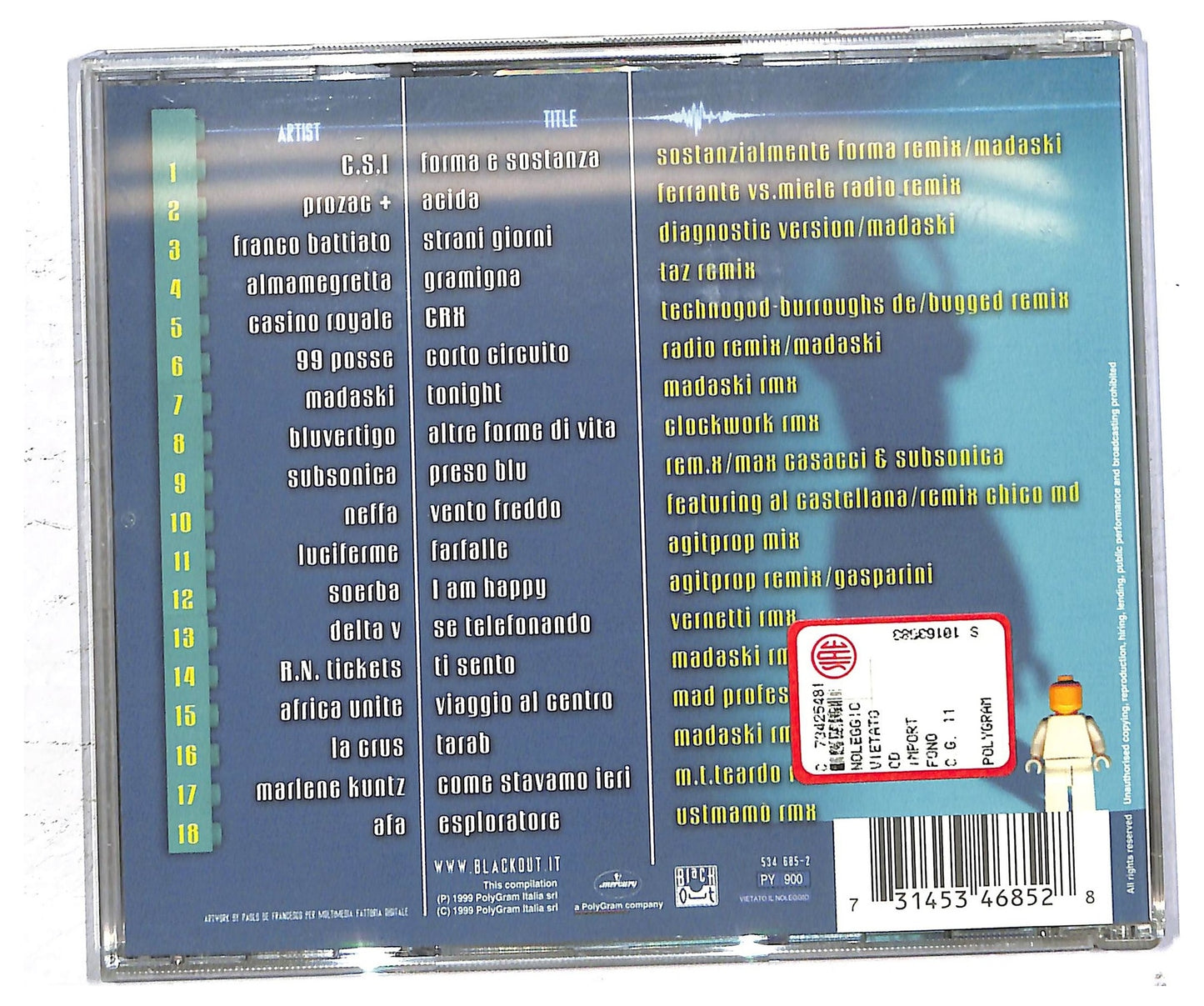 EBOND Various - Reconstruction - Italian Alternative Remixes CD CD094415