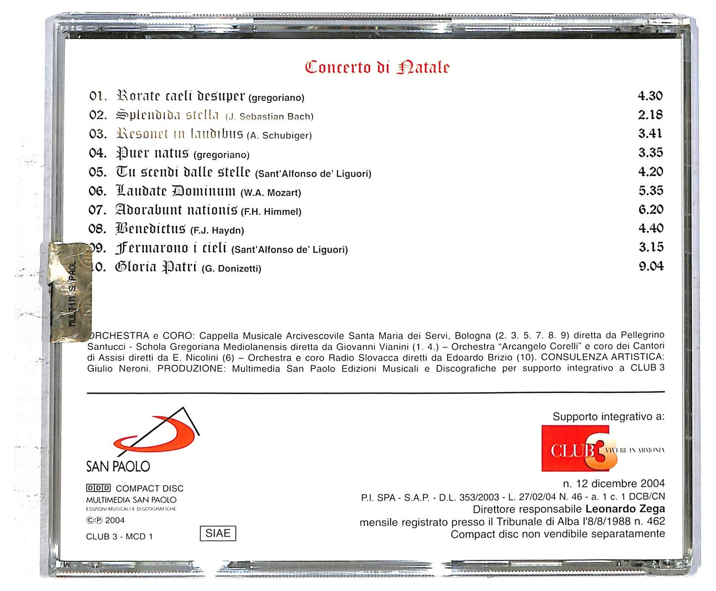 EBOND Various - Concerto Di Natale CD CD094430