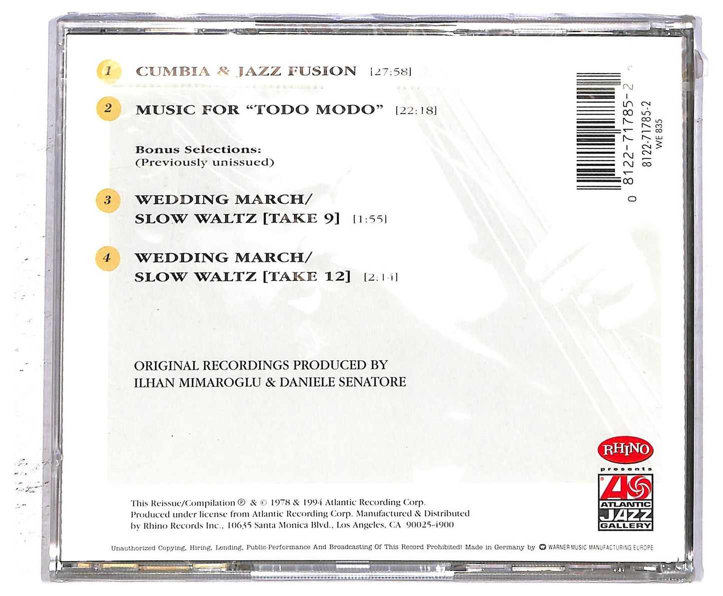 EBOND Charles Mingus - Cumbia & Jazz Fusion CD CD094529