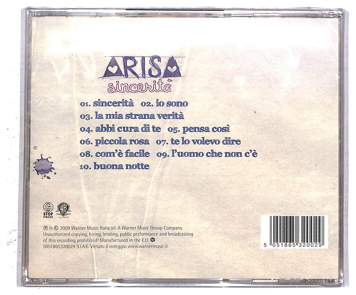EBOND Arisa - Sincerita CD CD094531