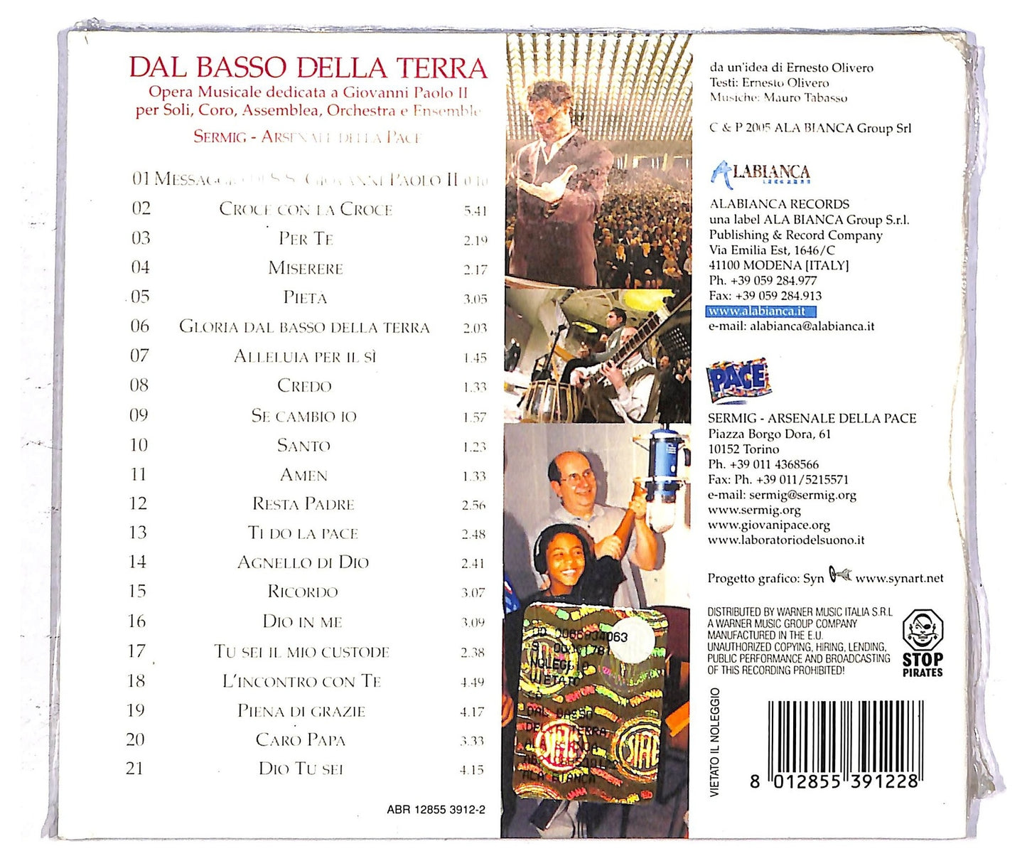 EBOND Serming Arsenale Della Pace - Dal Basso Della Terra CD CD094534