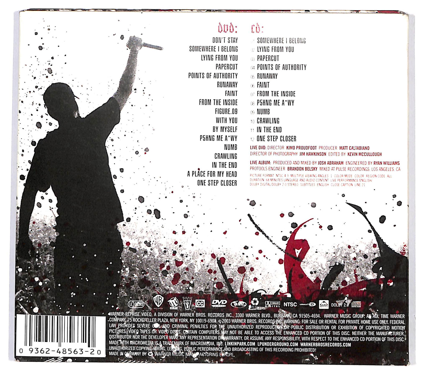 EBOND Linkin Park - Live In Texas + DVD DIGIPACK CD CD099125