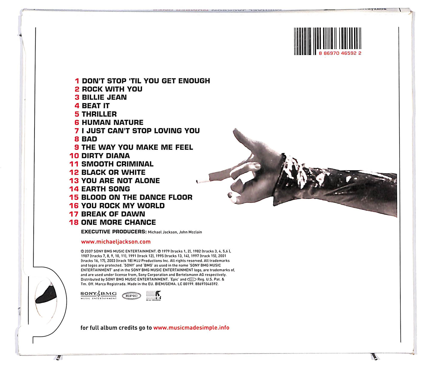 EBOND Michael Jackson - Number Ones DIGIPACK CD CD099158
