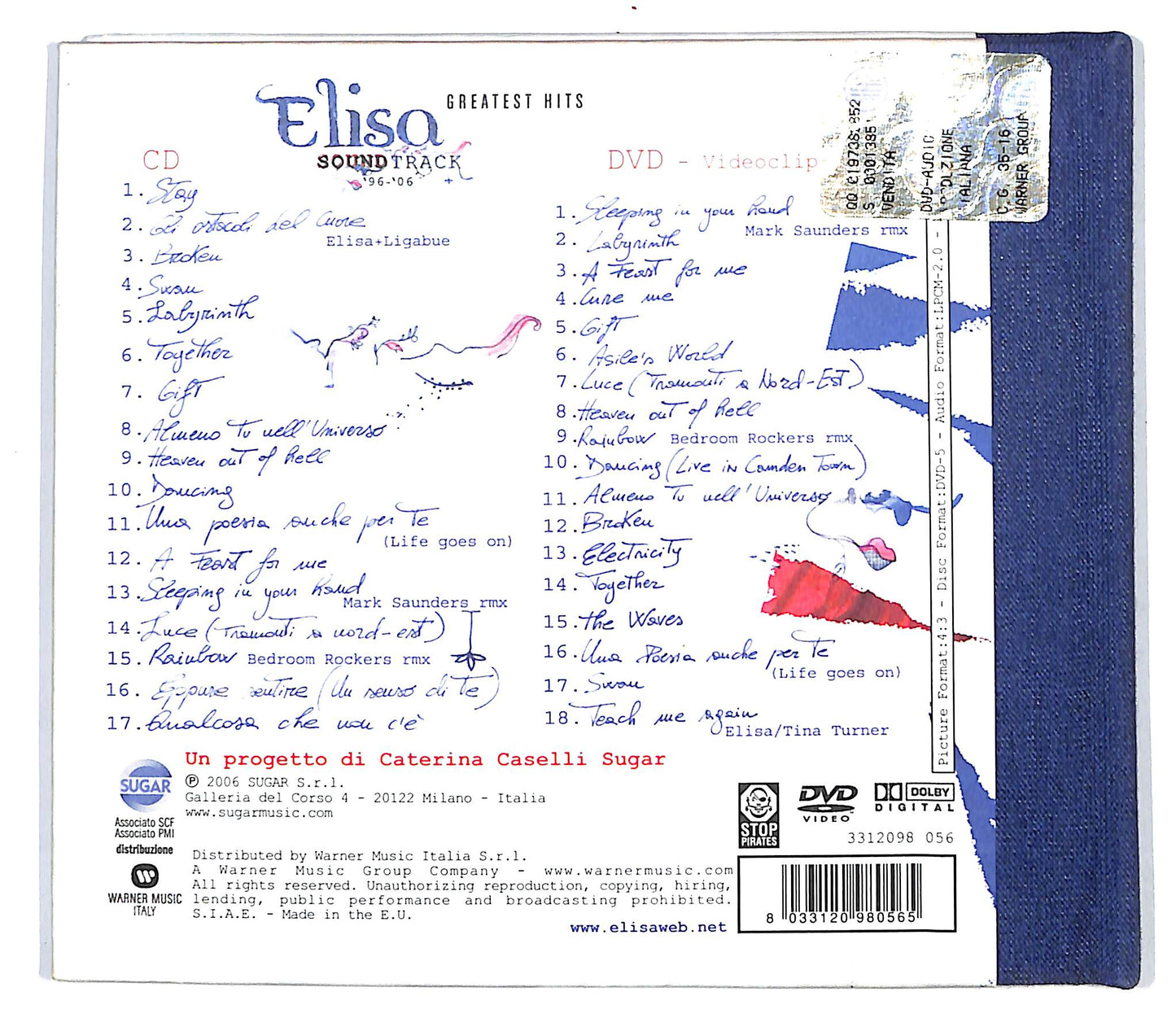 EBOND Elisa - Soundtrack '96-'06 Greatest Hits + DVD CD CD099211