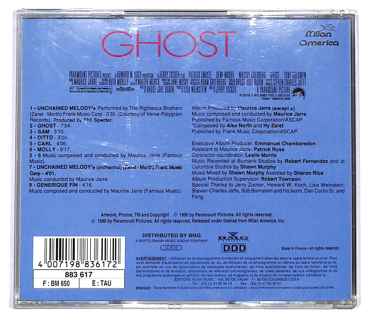 EBOND Maurice Jarre - Ghost CD CD099233
