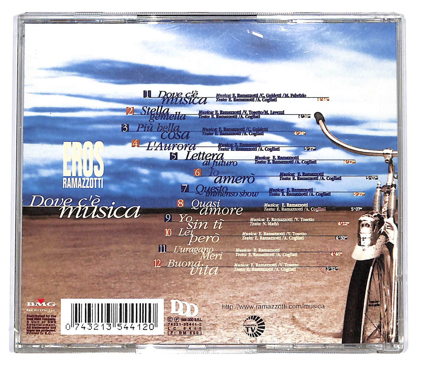 EBOND Eros Ramazzotti - Dove C'e Musica CD CD099310