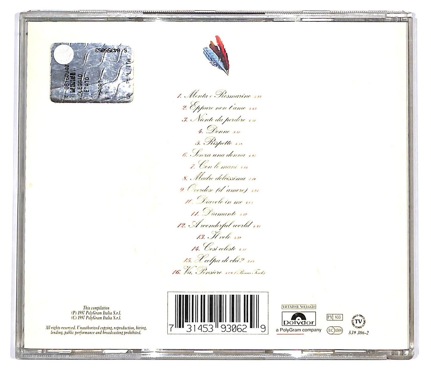 EBOND The Best Of Zucchero Sugar Fornaciari's Greatest Hits CD CD099320