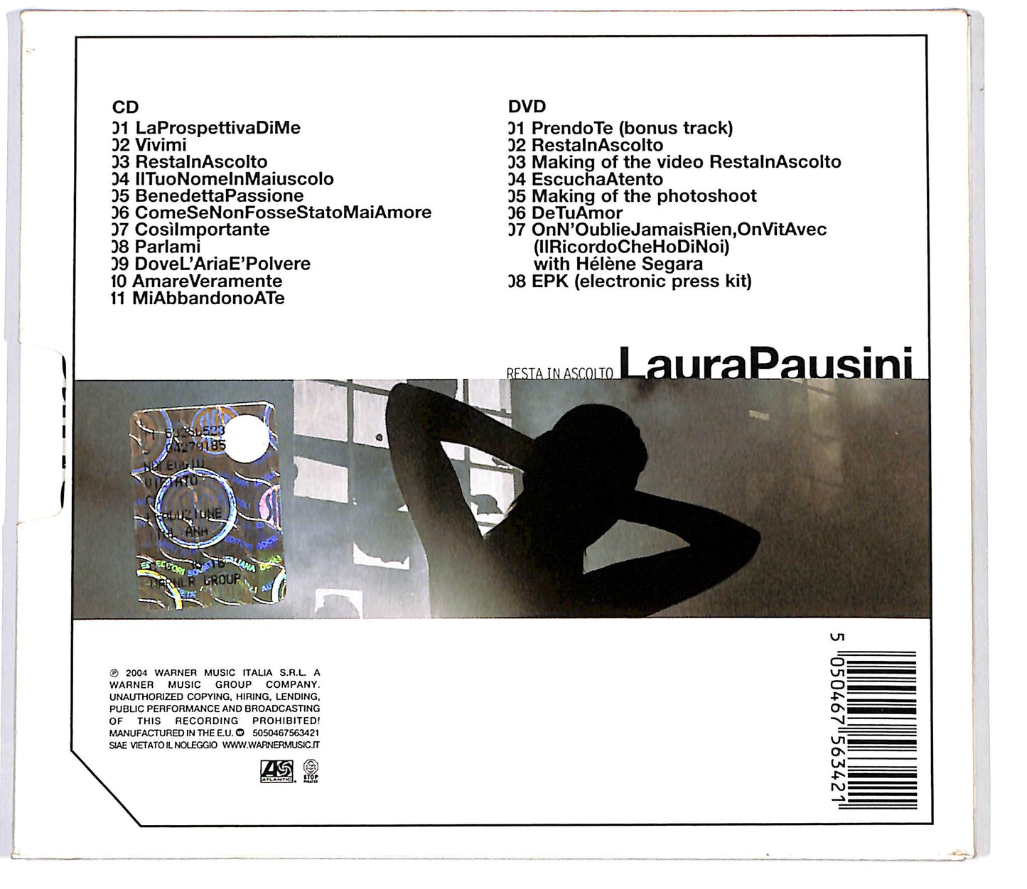 EBOND Laura Pausini - Resta In Ascolto DIGIPACK CD CD099352