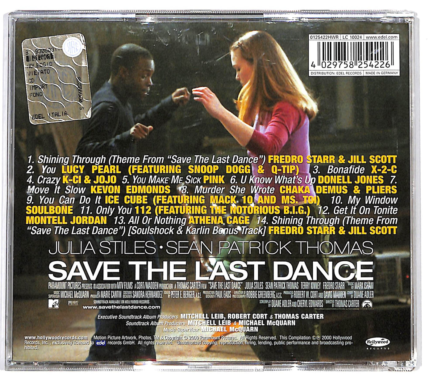 EBOND Various - Save The Last Dance (Music From The Motion Picture) CD CD099358