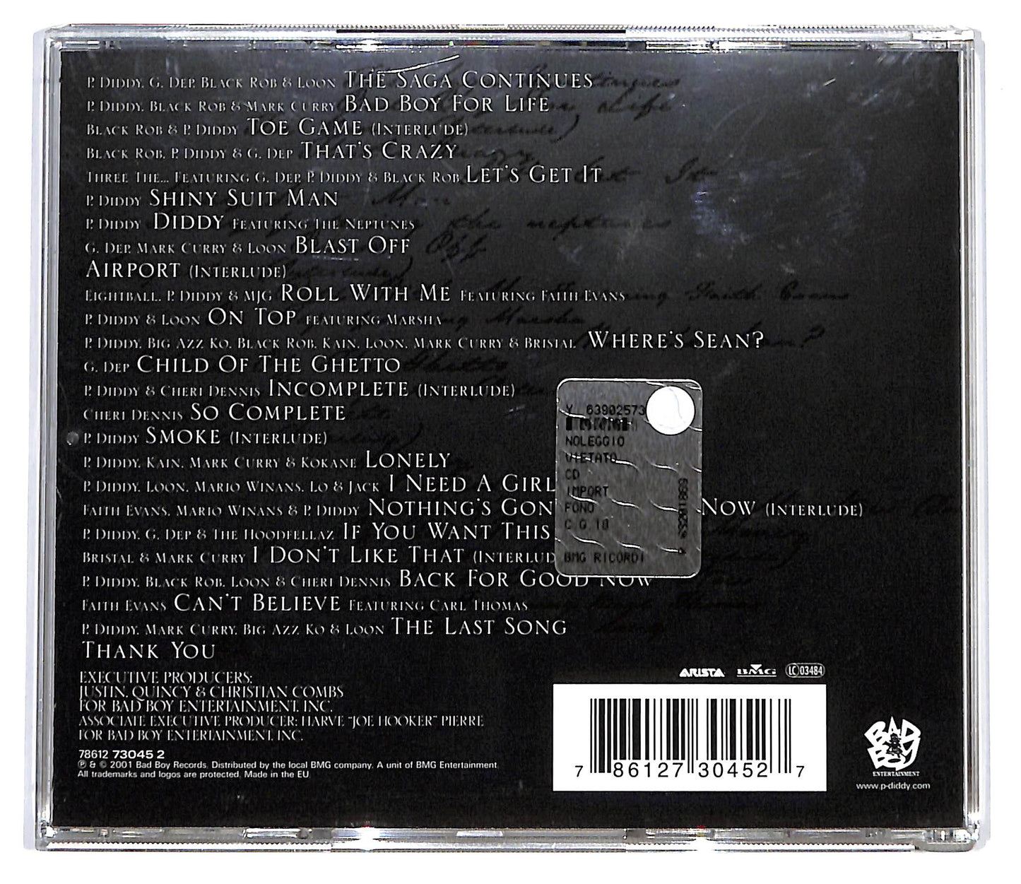 EBOND P. Diddy & The Bad Boy Family - The Saga Continues... CD CD099402