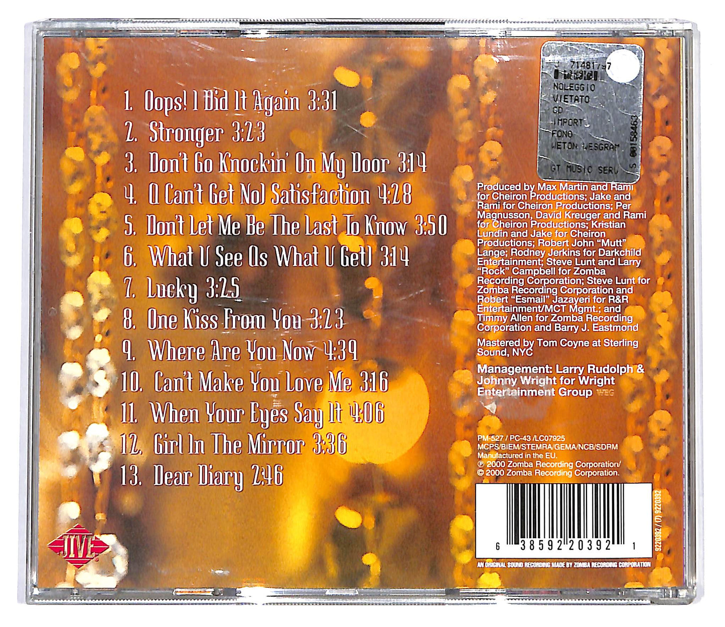 EBOND Britney Spears - Oops!...I Did It Again CD CD099422