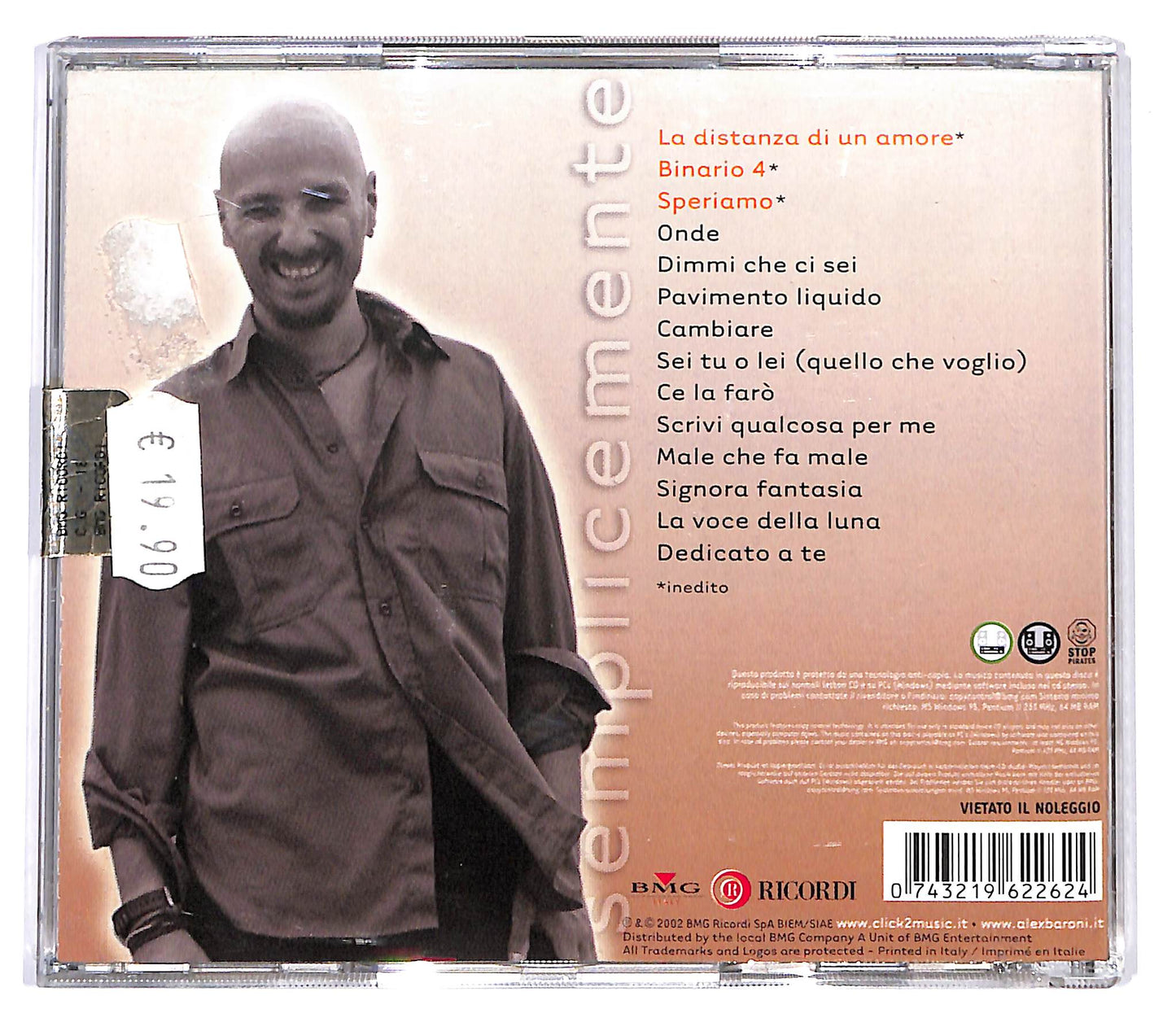 EBOND Alex Baroni - Semplicemente CD CD099440