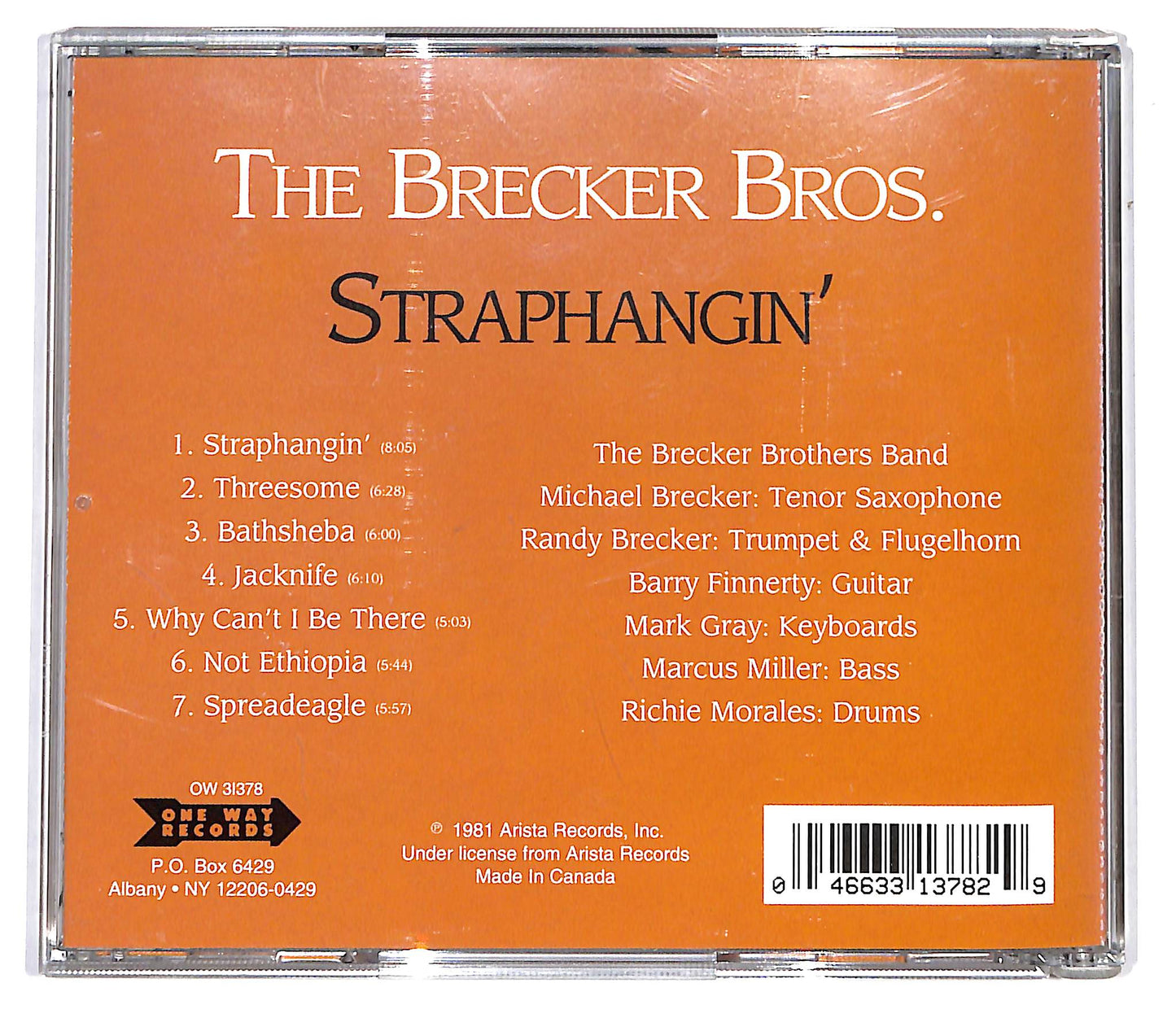 EBOND The Brecker Brothers - Straphangin' CD CD099511