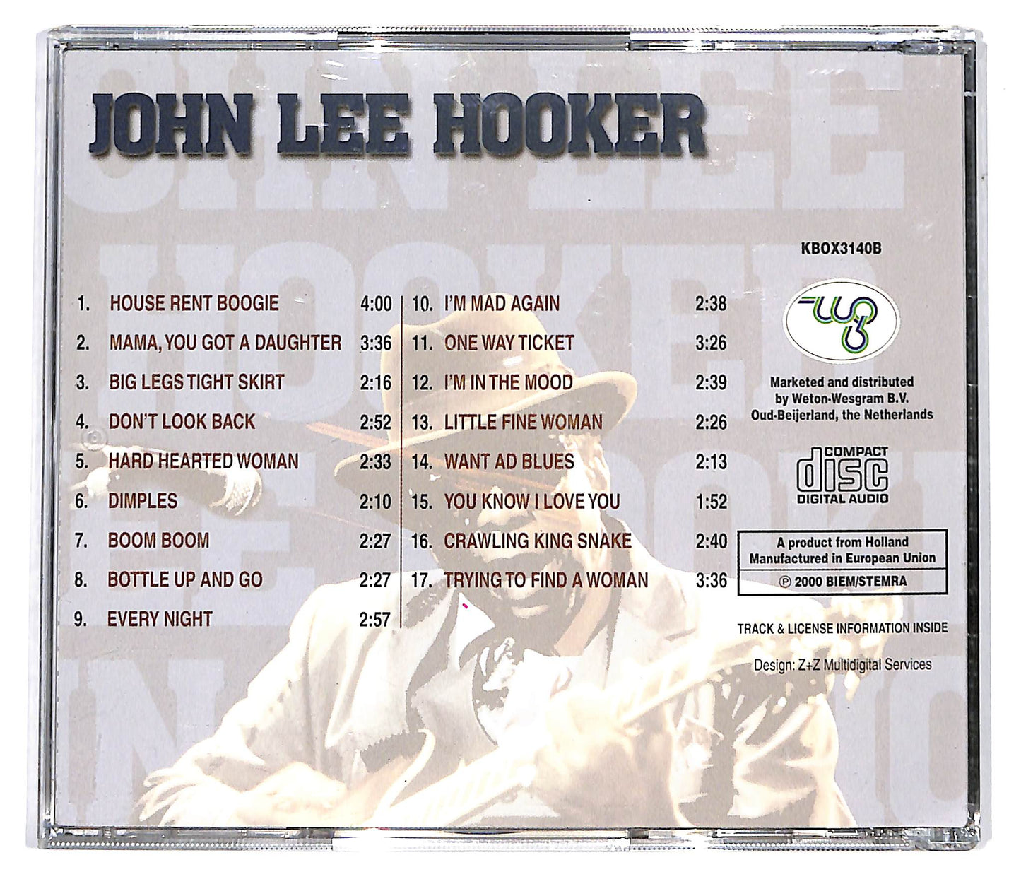 EBOND John Lee Hooker - John Lee Hooker Vol 2 CD CD099521