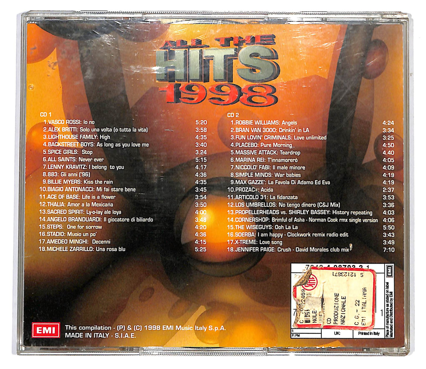 EBOND Various - All The Hits 1998 CD CD099602