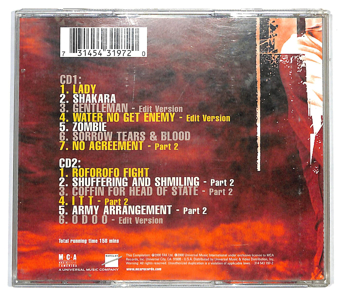 EBOND Fela Kuti - The Best Best Of Fela Kuti CD CD099635
