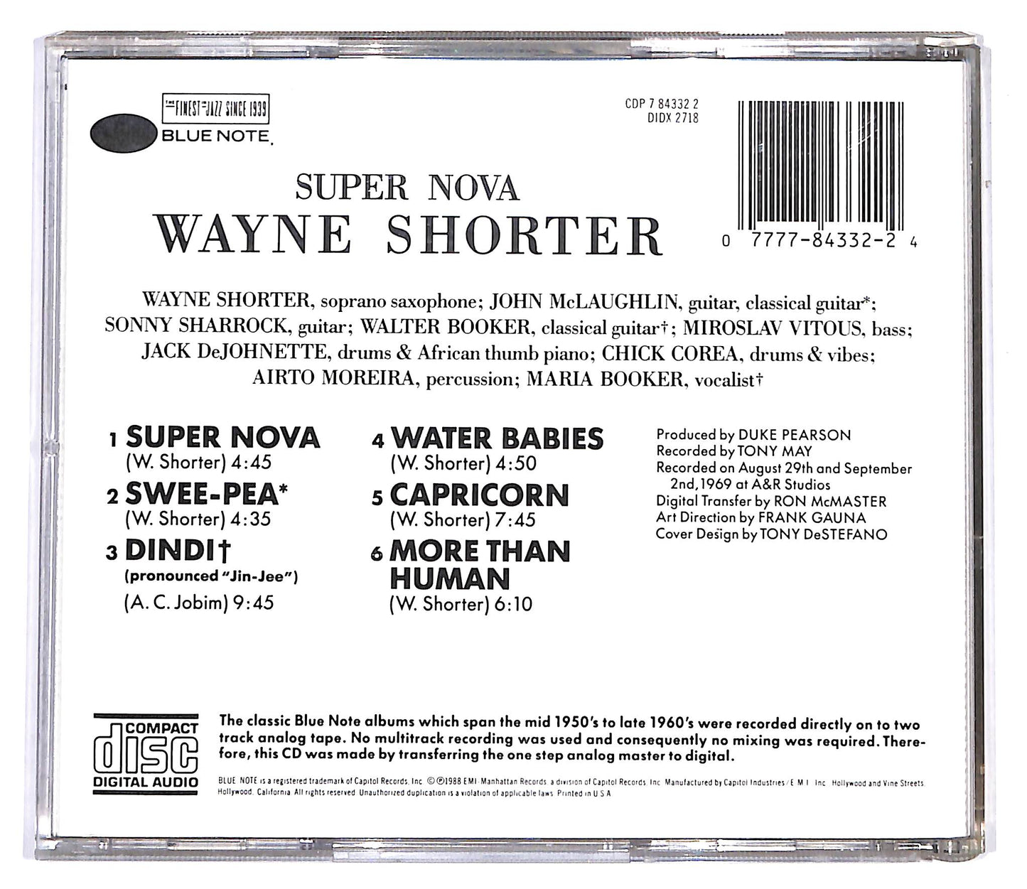EBOND Wayne Shorter - Super Nova CD CD099721