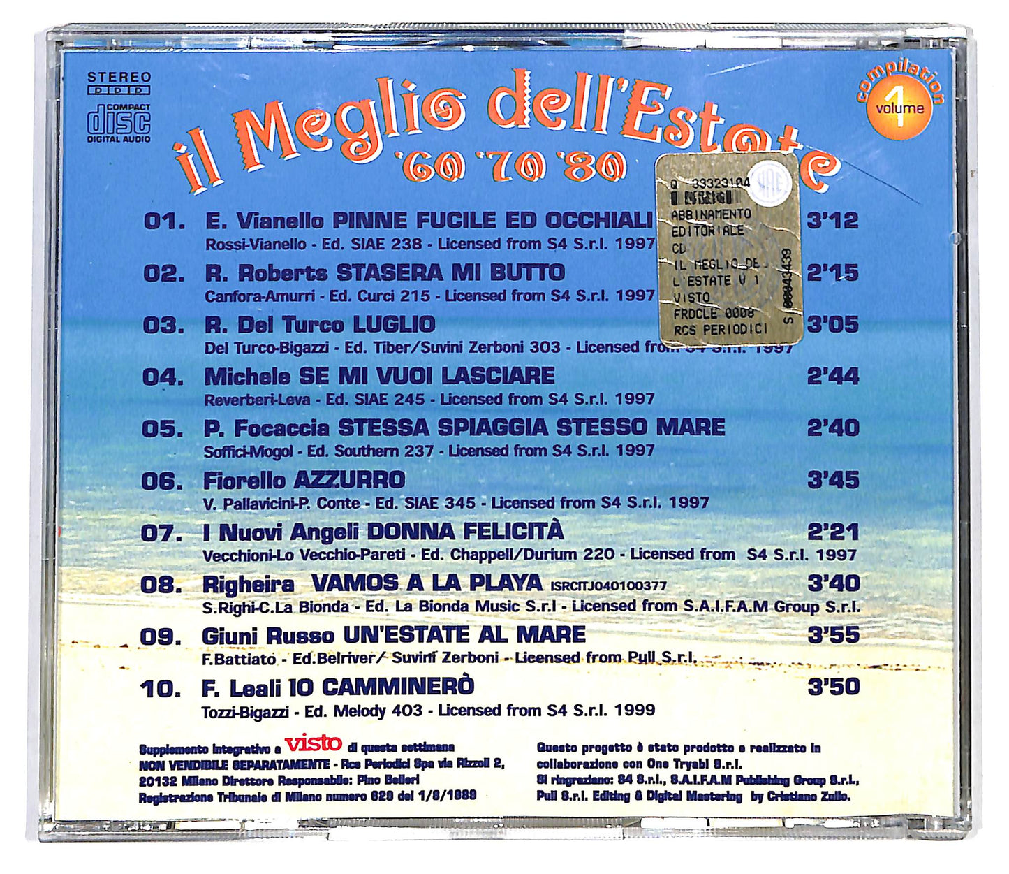 EBOND Various - Il meglio dell'estate 60 70 80 EDITORIALE CD CD099840