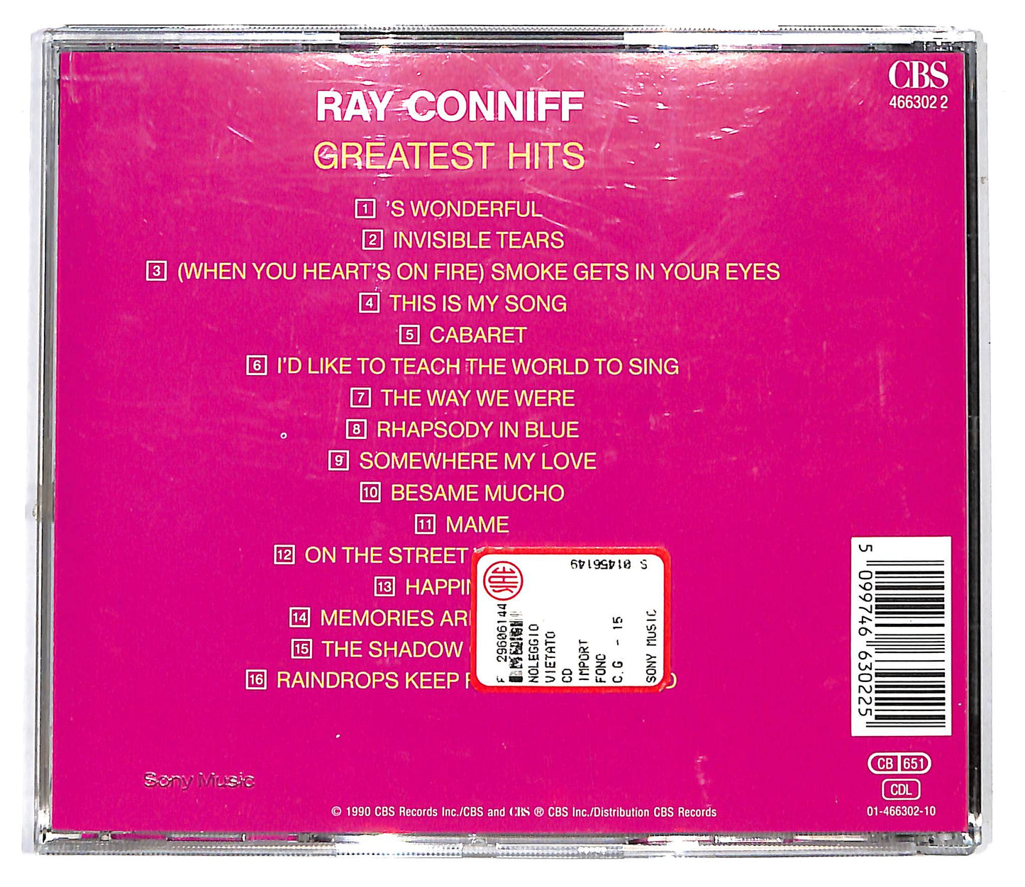 EBOND Ray Conniff - Greatest Hits CD CD099932