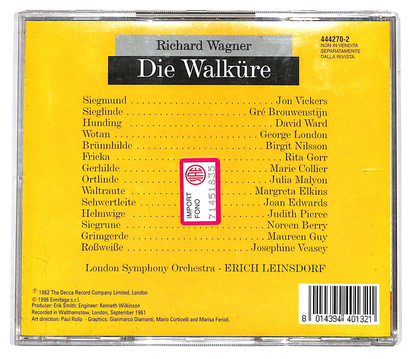 EBOND Nilsson - Vickers - London - Erich Leinsdorf CD CD099953