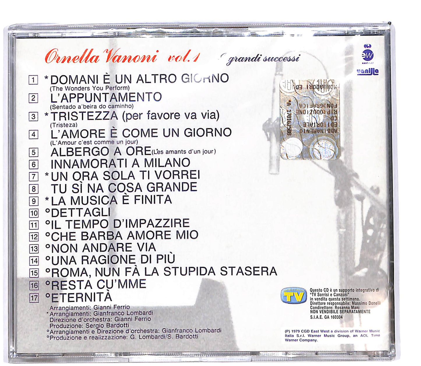 EBOND Ornella Vanoni - Vol.1 I Grandi Successi EDITORIALE CD CD100425