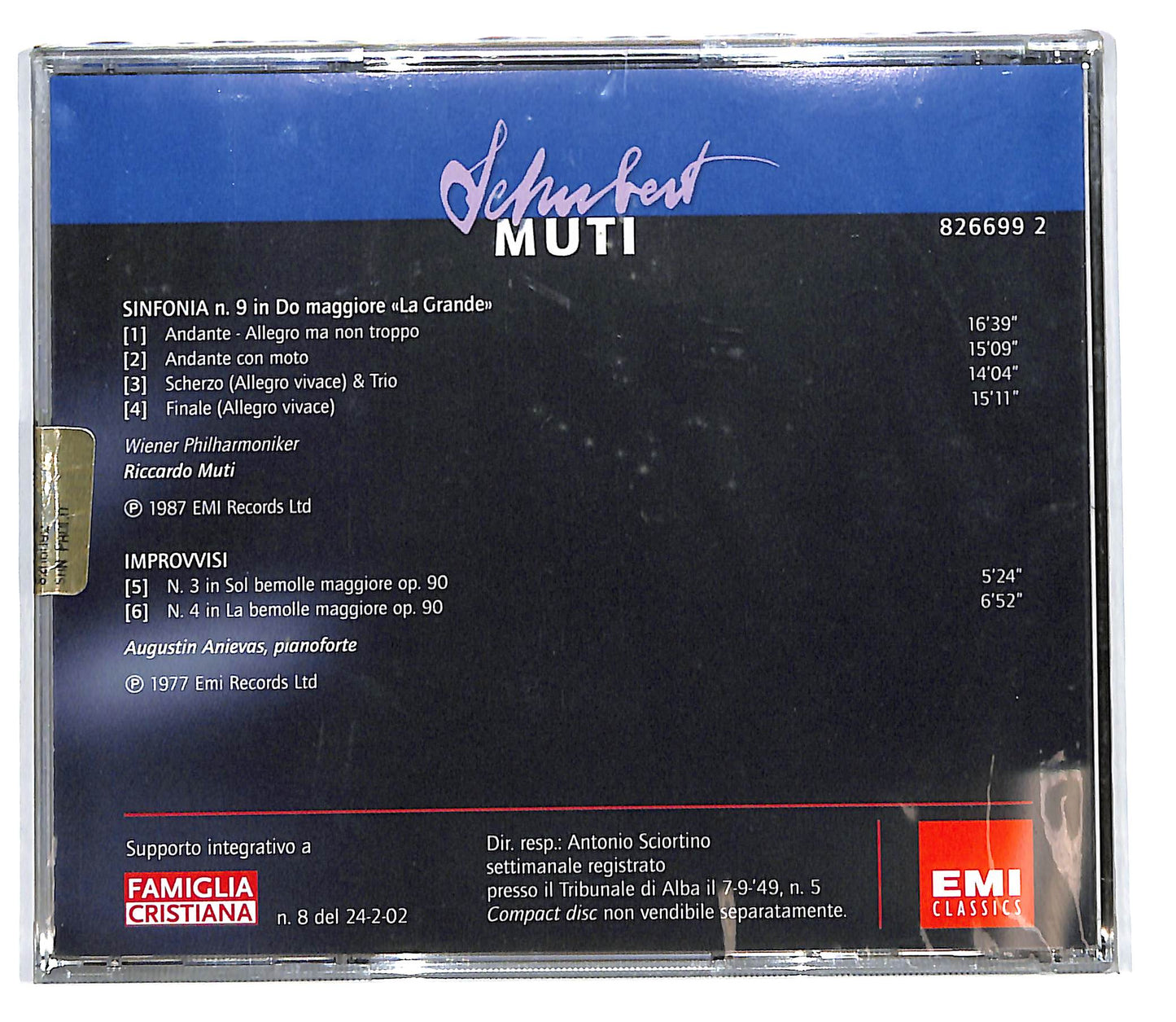 EBOND I Grandi Concerti - Schubert - Muti EDITORIALE CD CD100456
