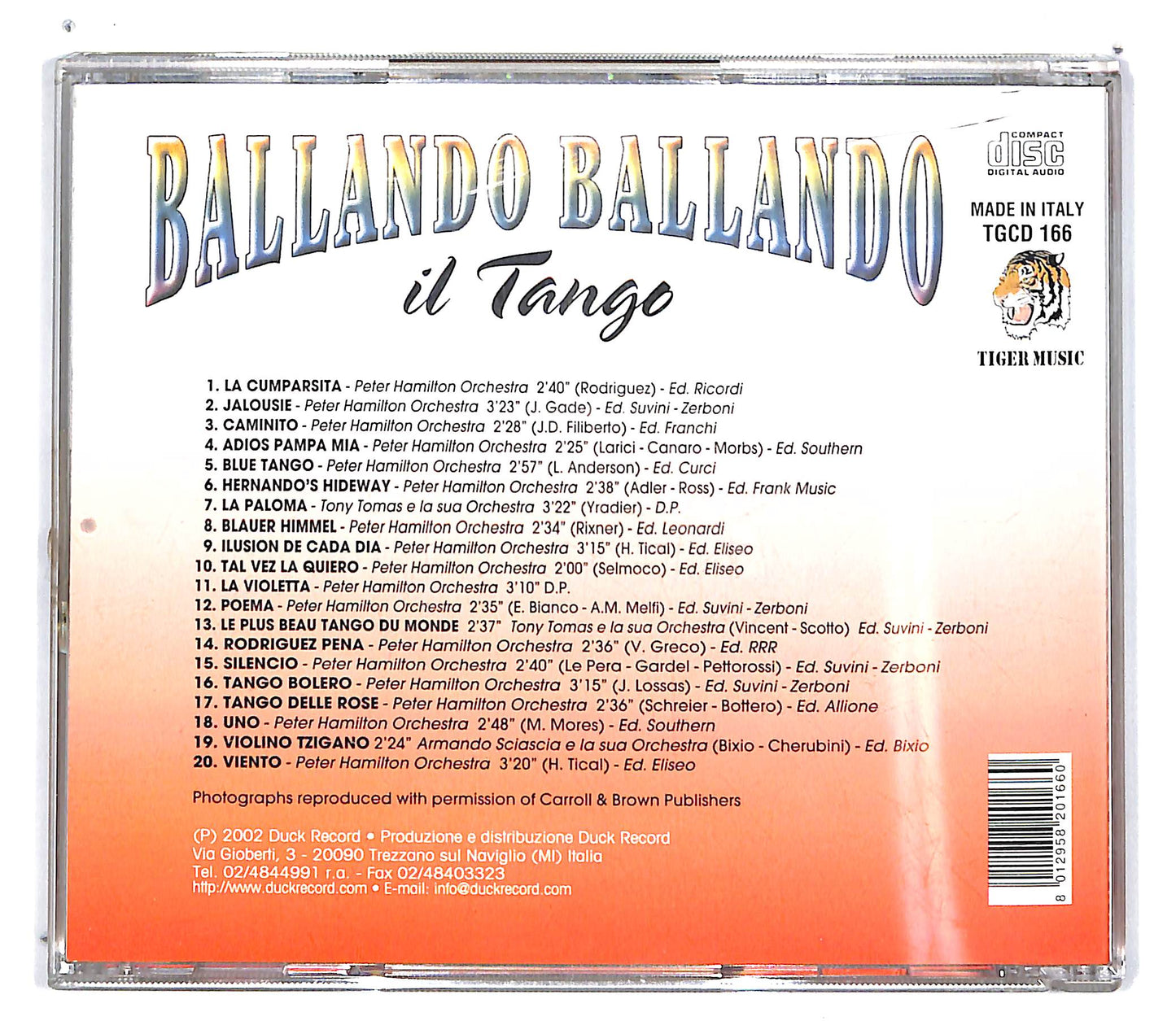 EBOND Various- Ballando Ballando ll Tango CD CD101022