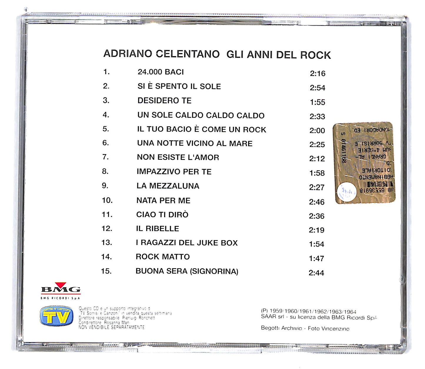 EBOND Adriano Celentano - Gli Anni Del Rock CD CD101035