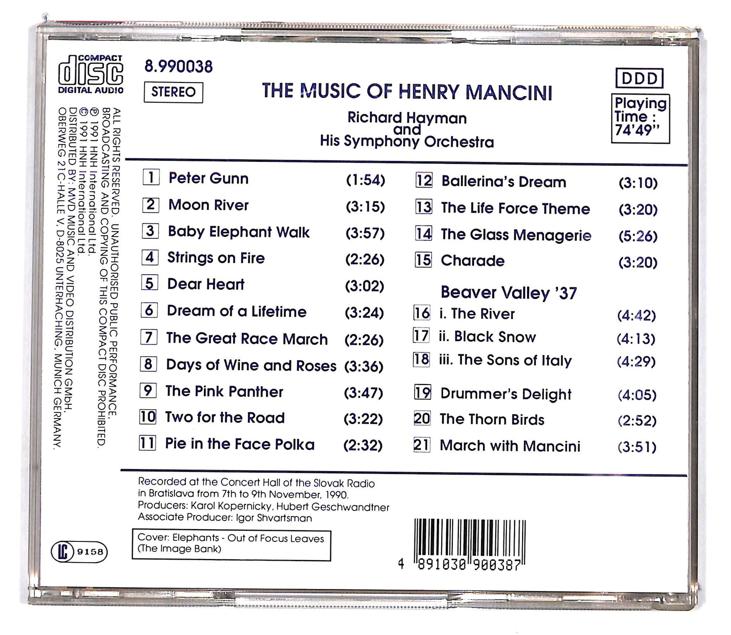 EBOND Various - The Music Of Henry Mancini CD CD101142