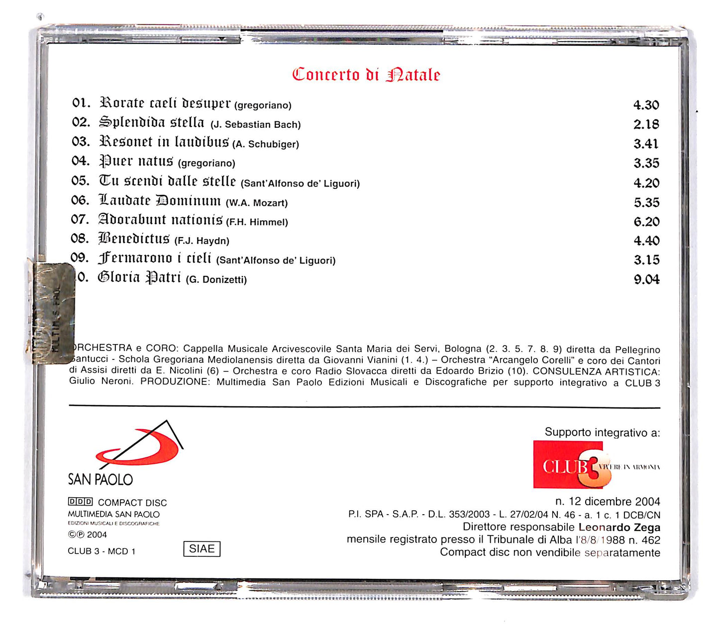 EBOND Various - Concerto Di Natale EDITORIALE CD CD101203