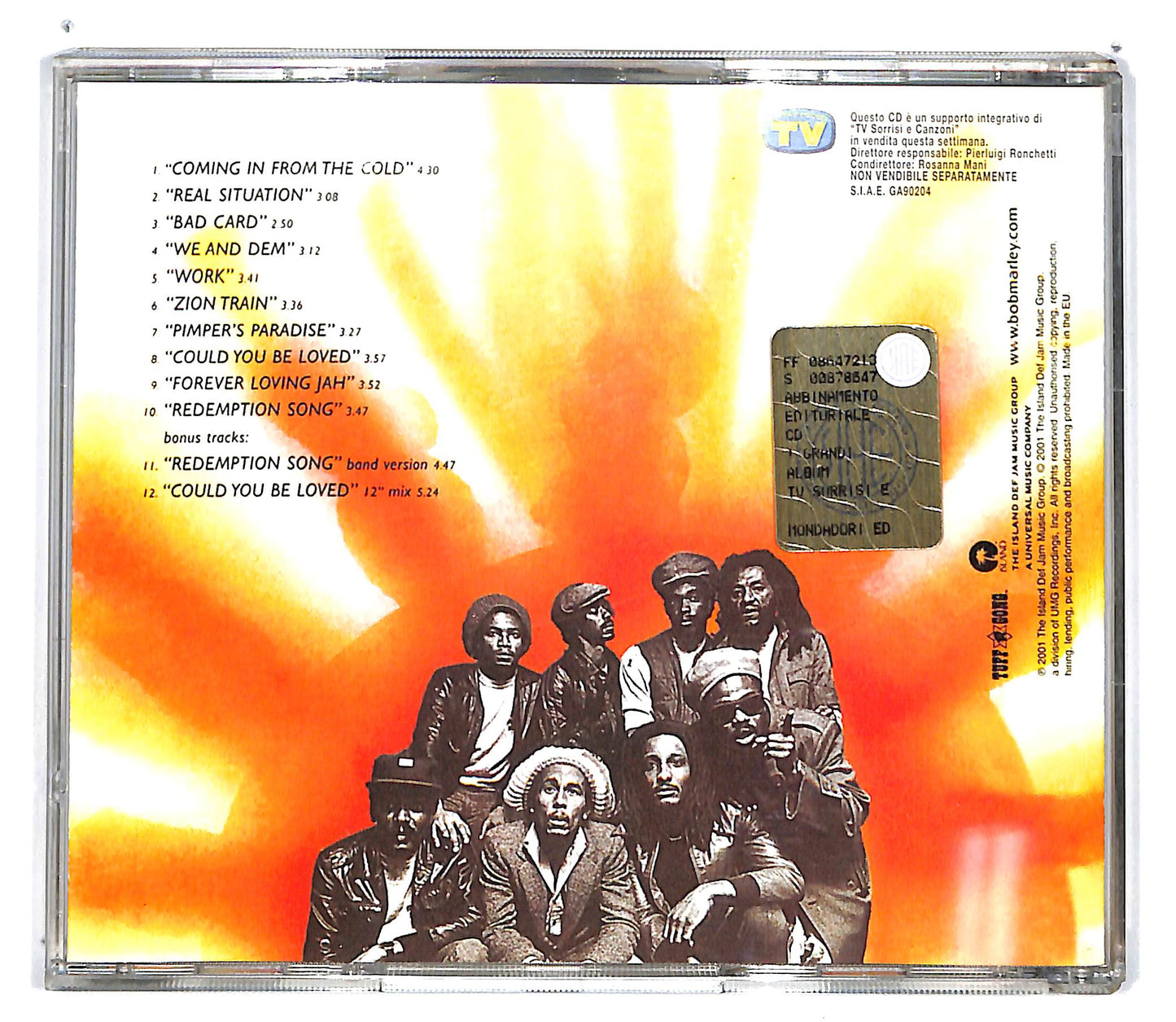 EBOND Bob Marley & The Wailers - Uprising EDITORIALE CD CD101215
