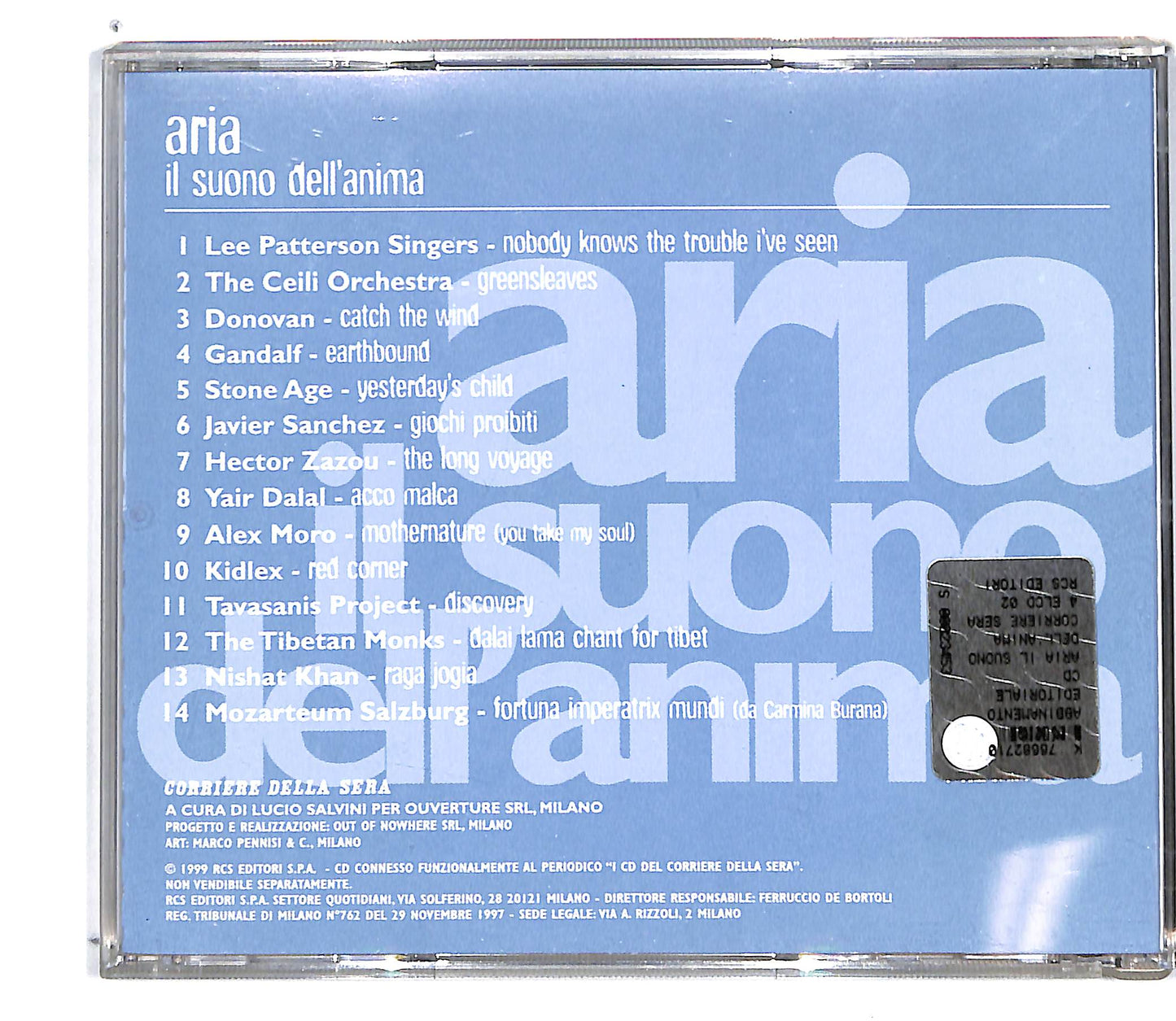 EBOND Various - Aria - Il Suono Dell'Anima EDITORIALE CD CD101225