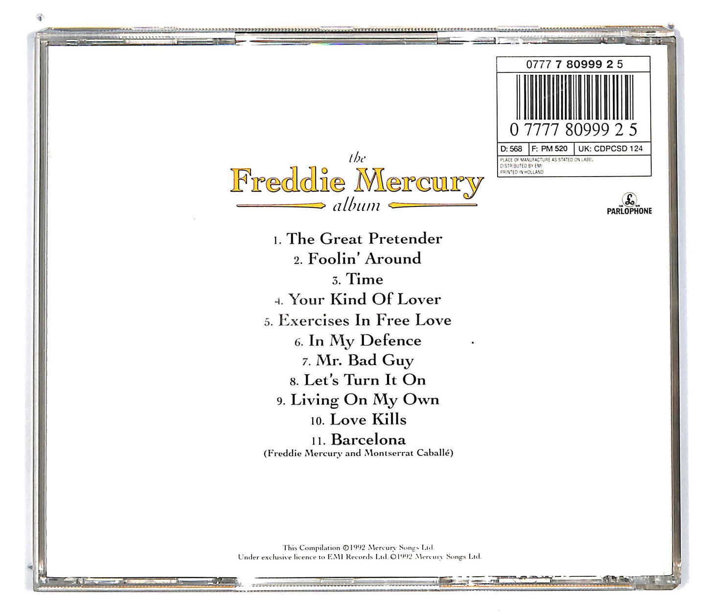 EBOND Freddie Mercury - The Freddie Mercury Album CD CD101231