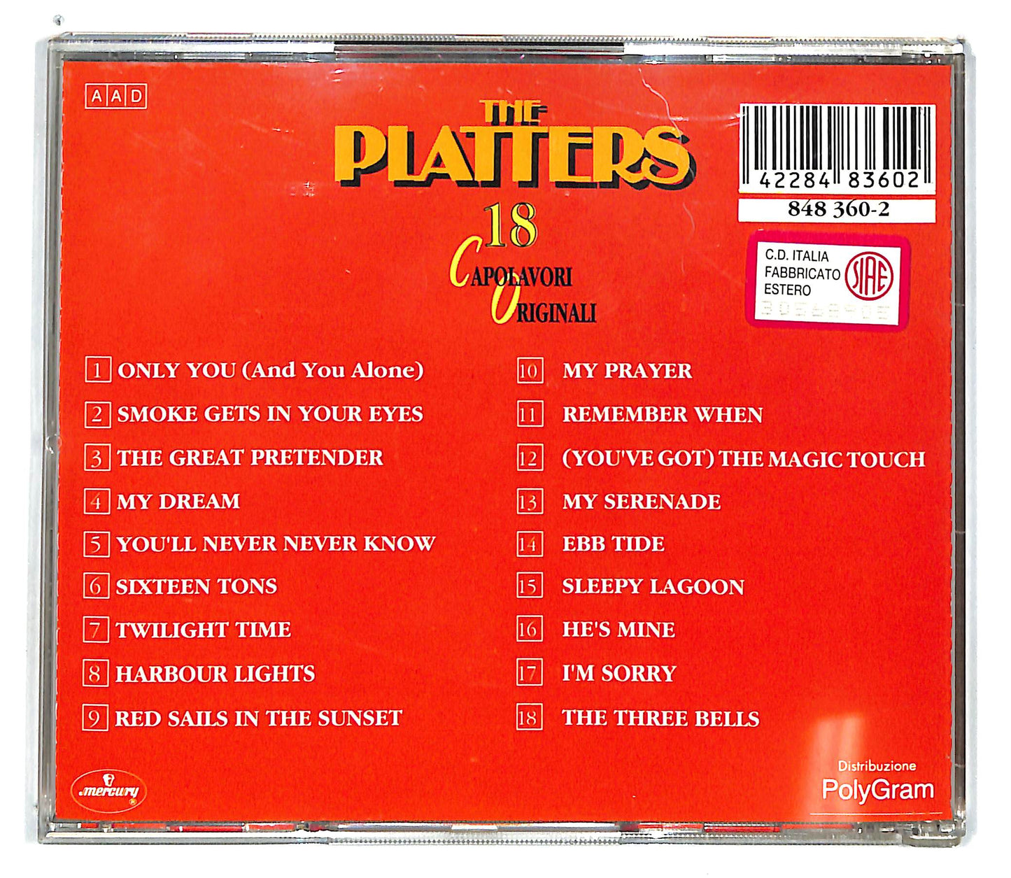 EBOND The Platters - 18 Capolavori Originali CD CD101254