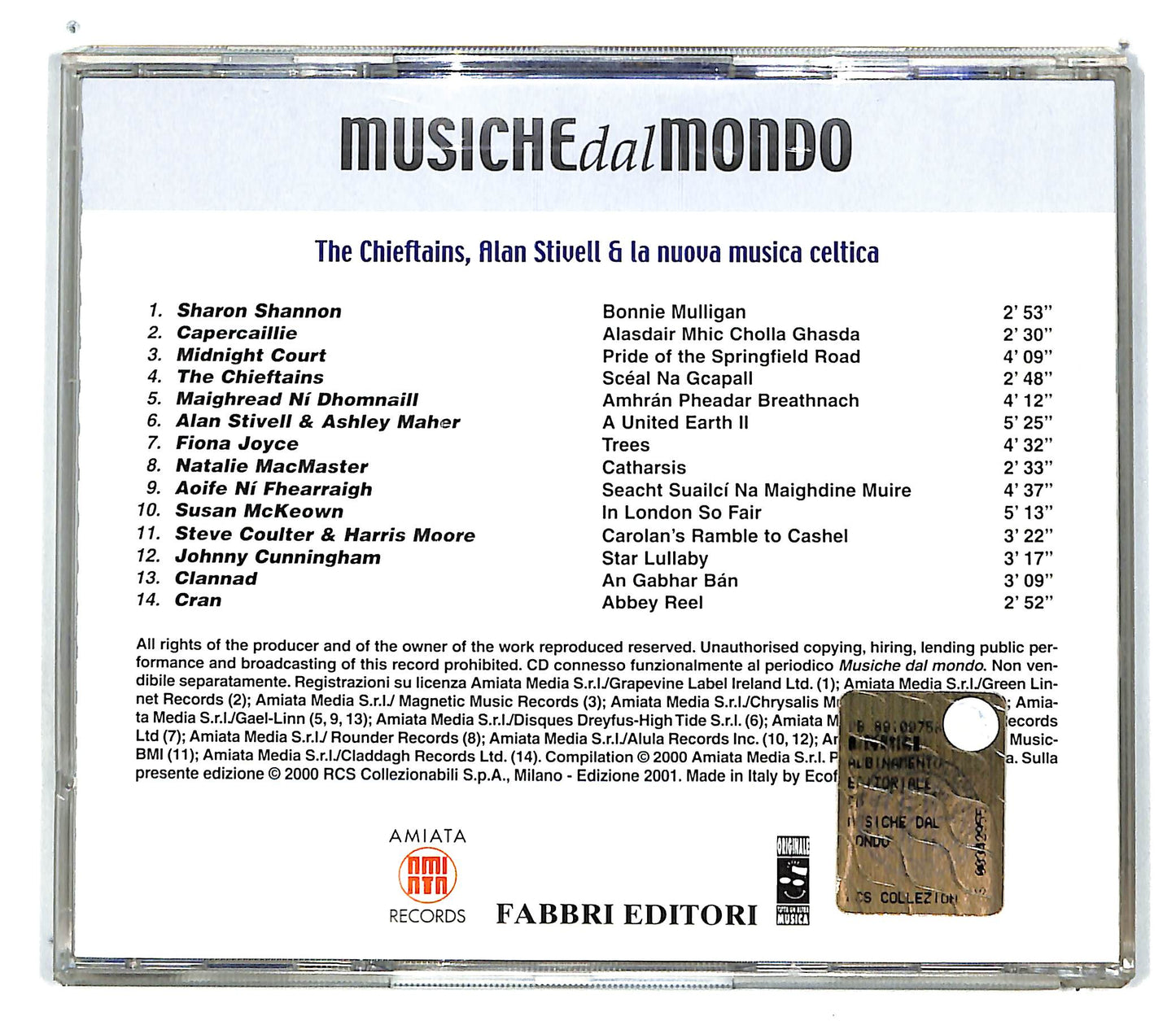EBOND Various - Europa - Area Celtica -Musiche dal Mondo CD CD101305