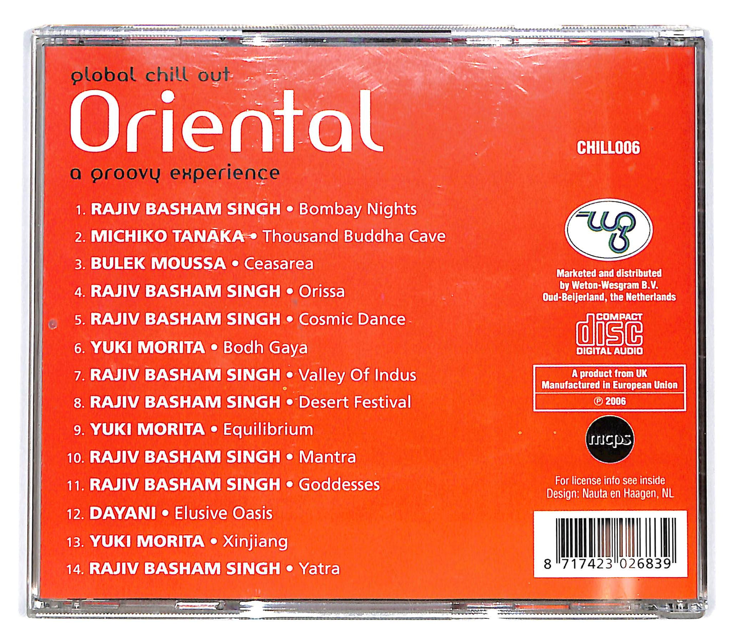 EBOND Various - Global Chill Out Oriental, A Groovy Experience CD CD101336