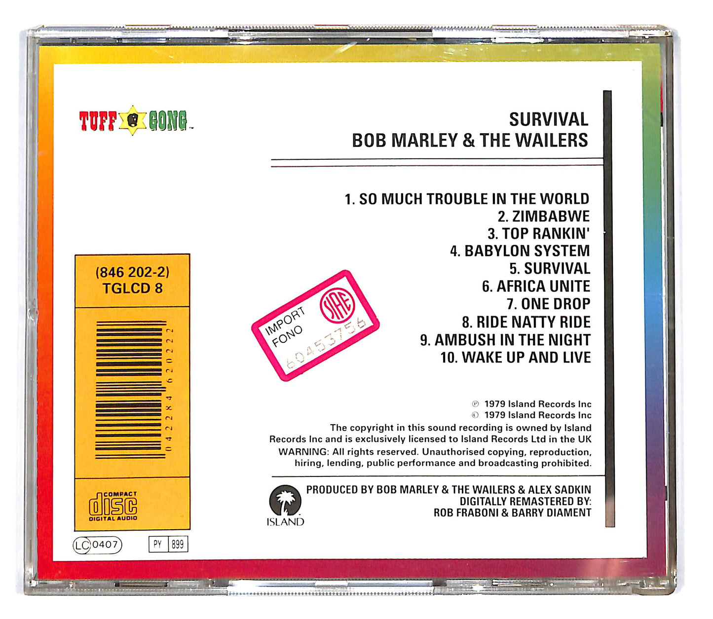 EBOND Bob Marley & The Wailers - Survival CD CD101340