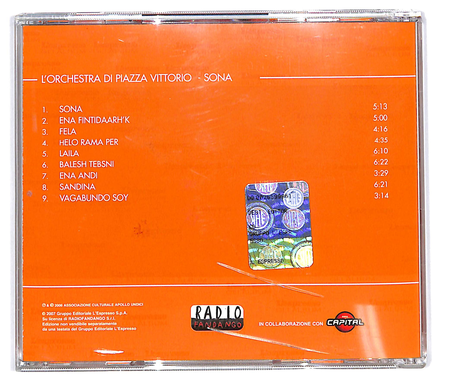 EBOND L'Orchestra di Piazza Vittorio - Sona EDITORIALE CD CD101348