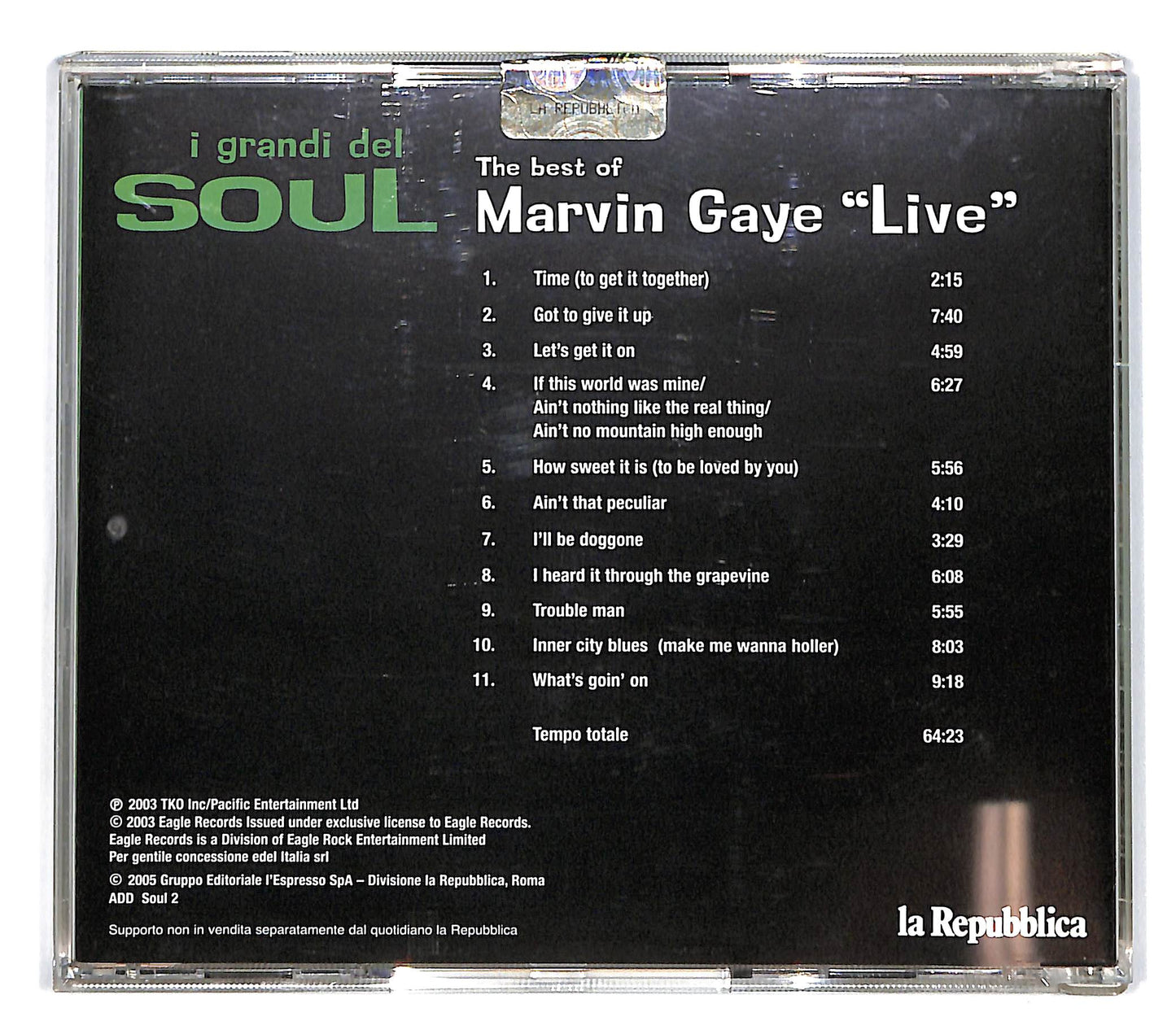 EBOND Marvin Gaye -The Best Of Marvin Gaye Live EDITORIALE CD CD101435