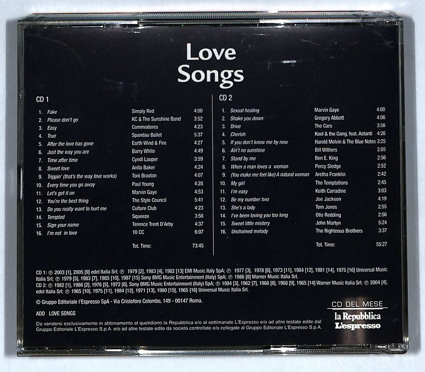EBOND Various - Love Songs ( 2dischi) EDITORIALE CD CD101450