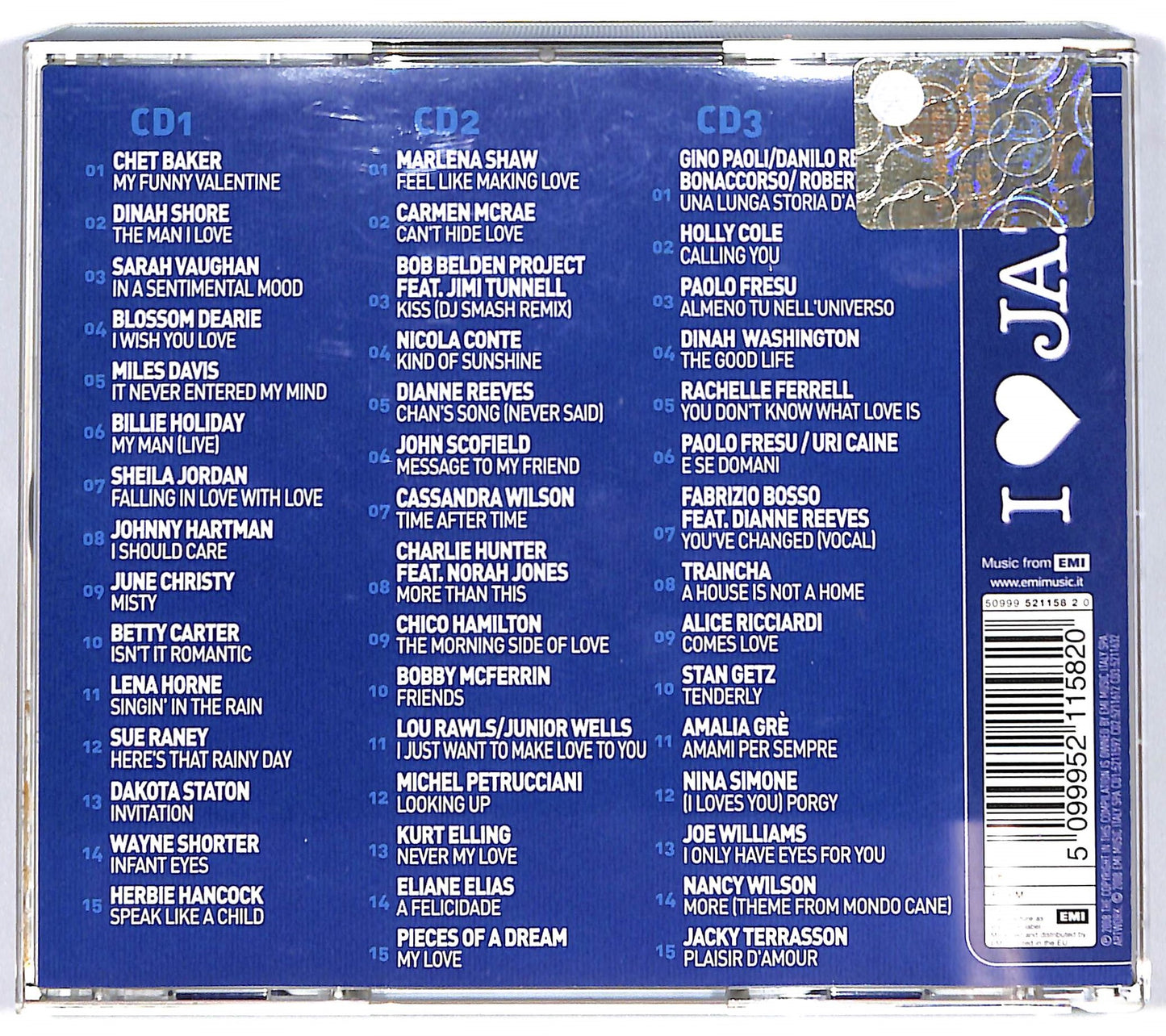 EBOND Various - Ⅰ love Jazz ( 3cd) CD101507