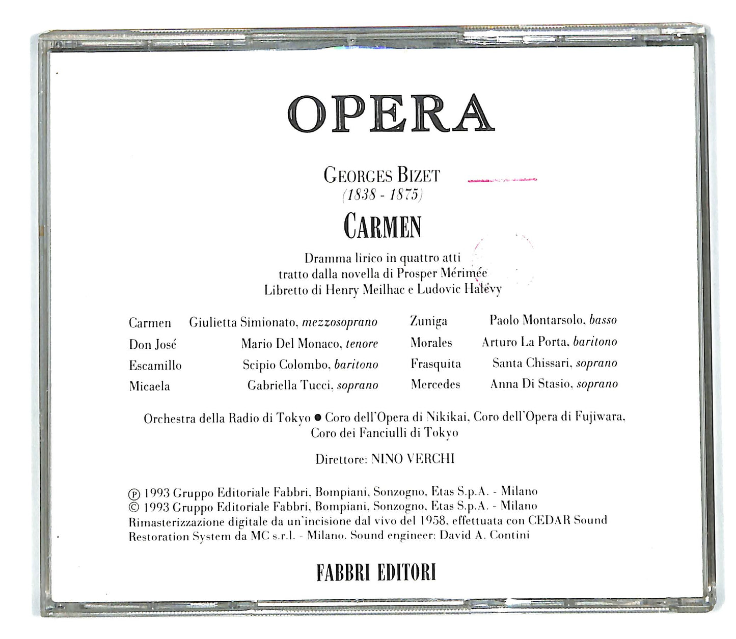 EBOND Opera - Georges Bizet - Carmen (2cd)EDITORIALE CD101533