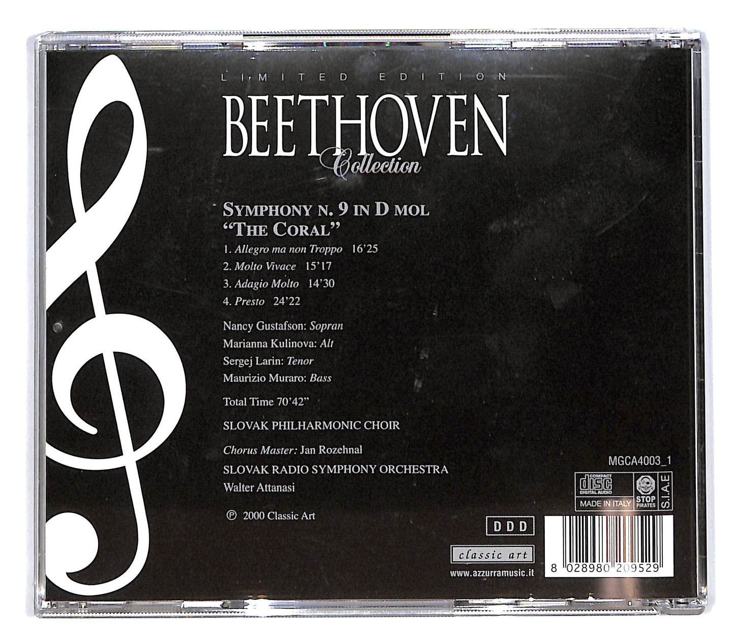 EBOND Beethoven Limited Edition Collection - symphony n.9 in D Mol CD CD101549