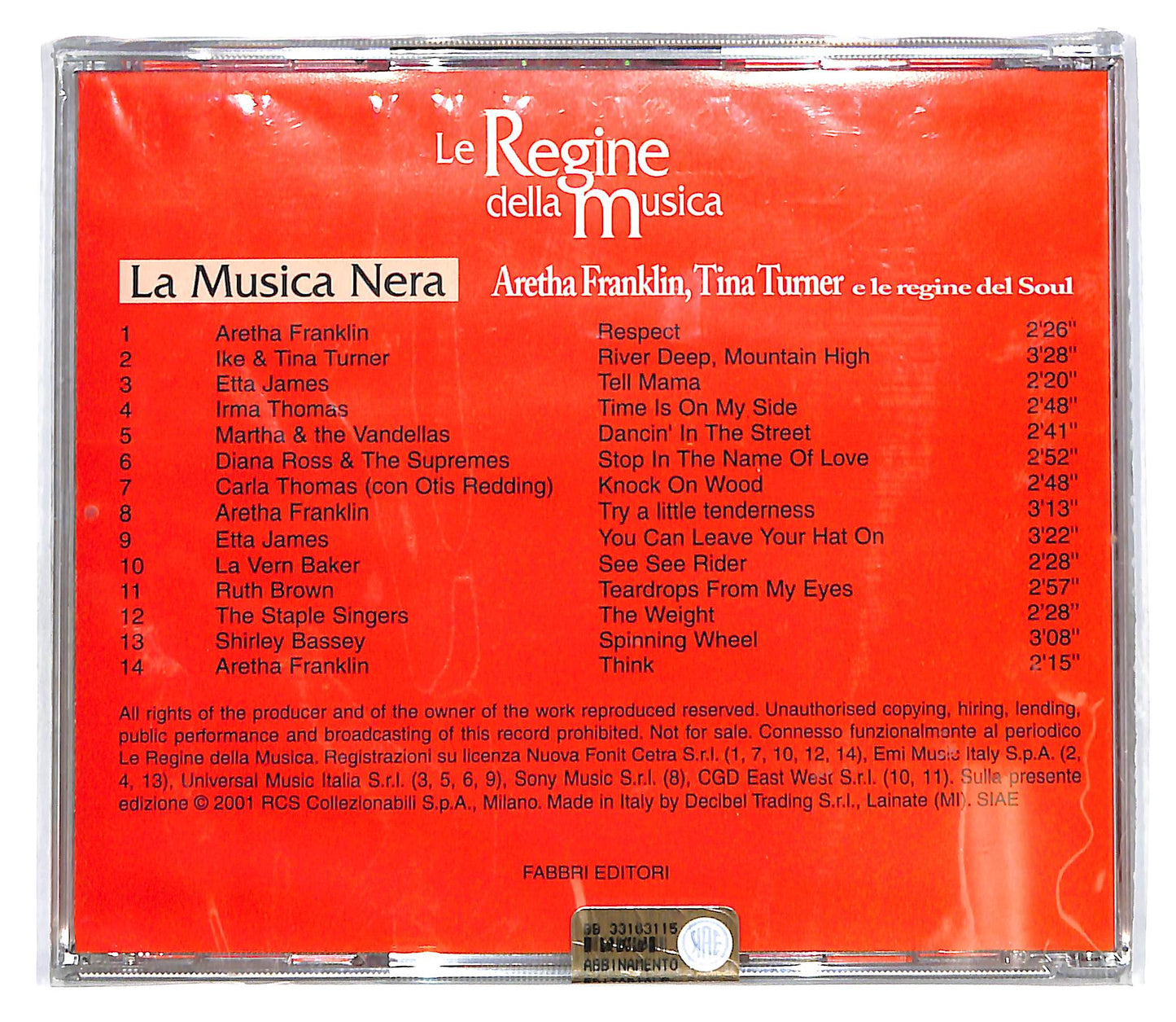EBOND Aretha Franklin Tina Turner E Le Regine Del Soul EDITORIALE CD CD101621