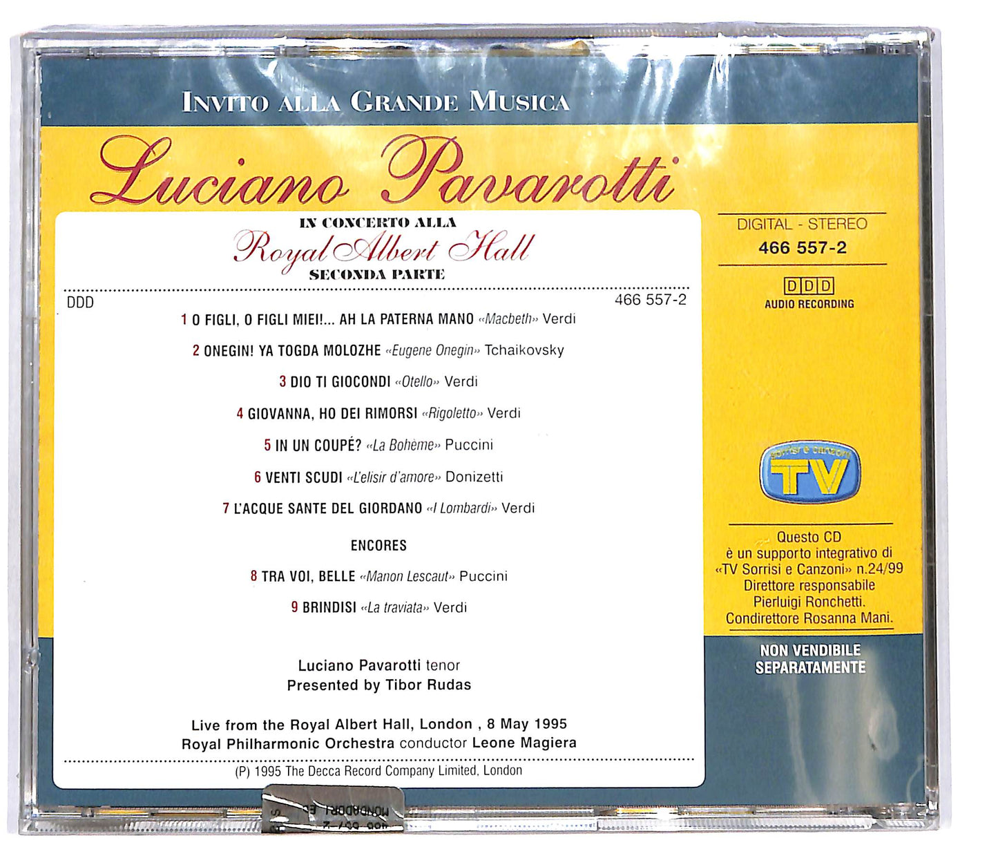 EBOND Invito Alla Grande Musica - Luciano Pavarotti - Seconda parte CD CD101647