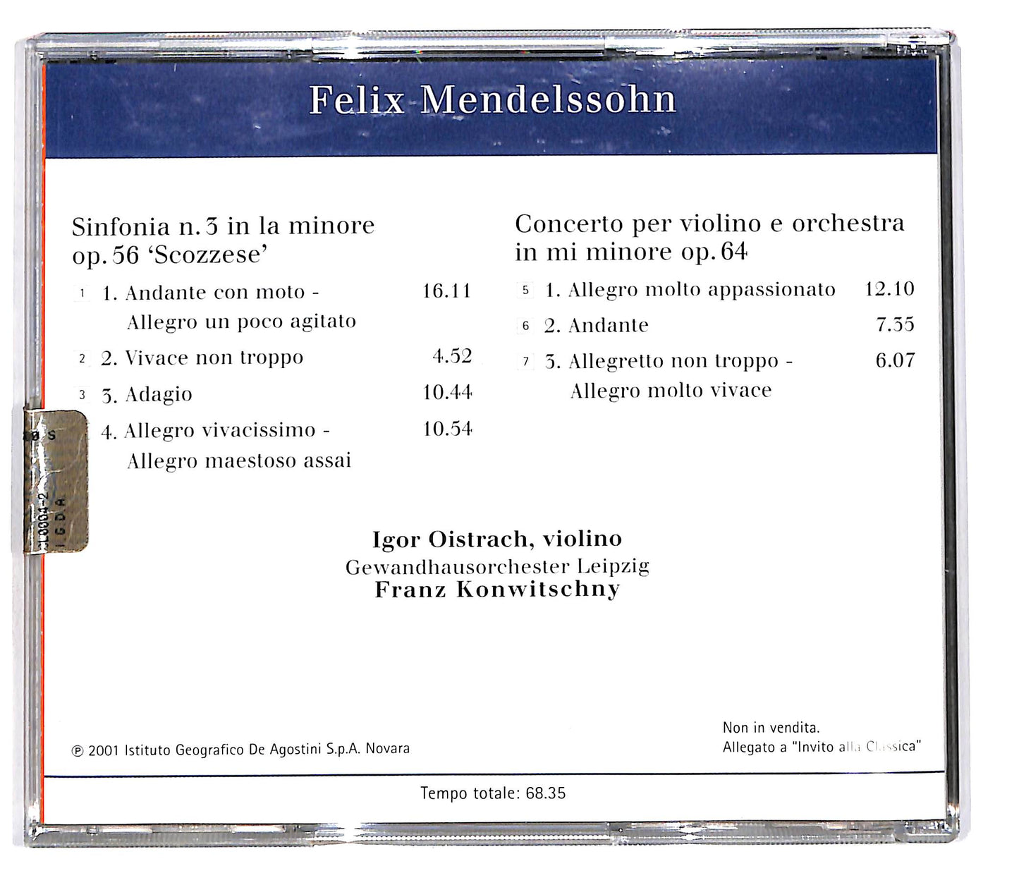 EBOND Mendelssohn - Sinfonia N.3 Scozzese E Op.64 EDITORIALE CD CD101734