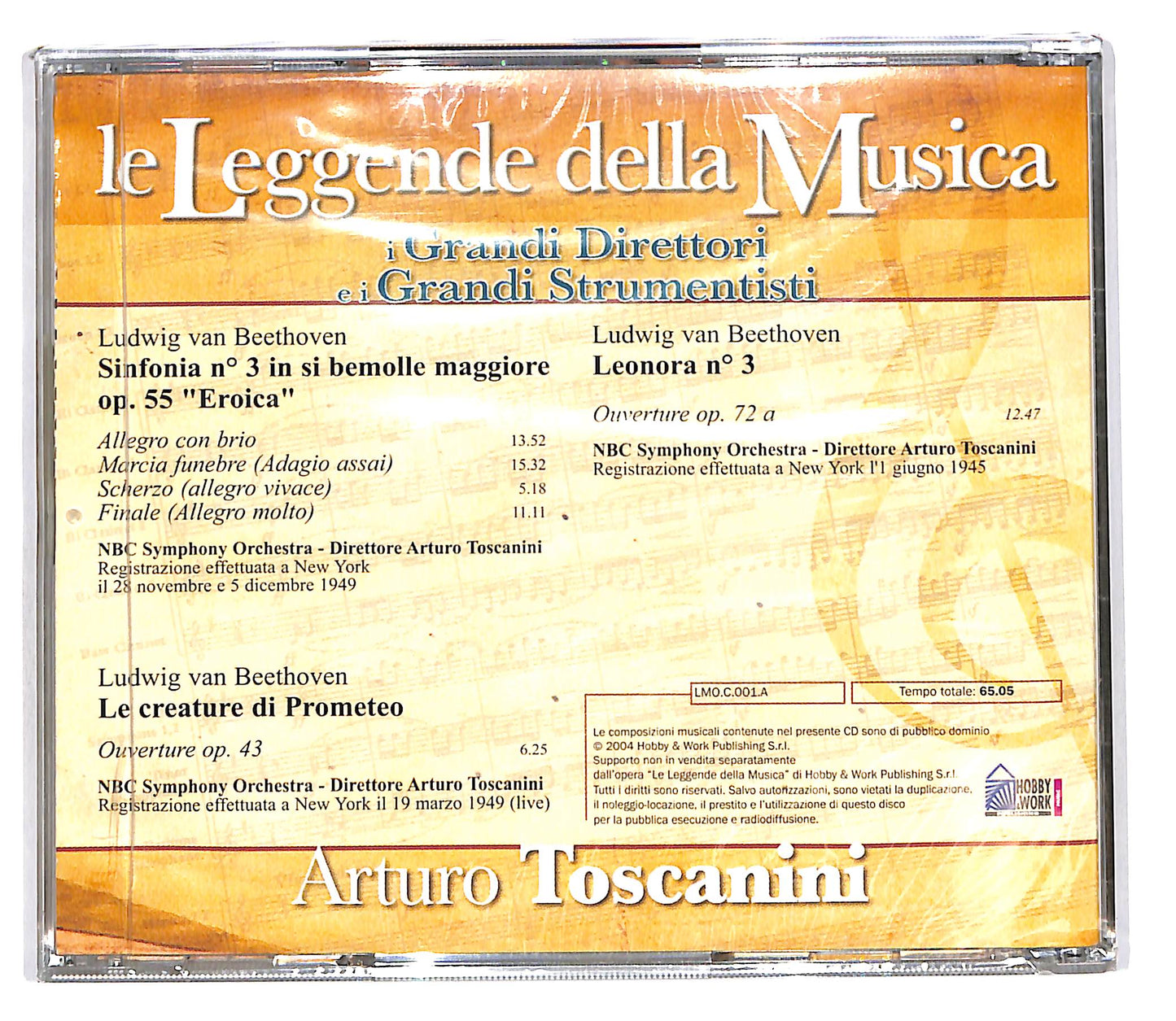 EBOND Arturo Toscanini - Le Leggende Della Musica EDITORIALE CD CD101735