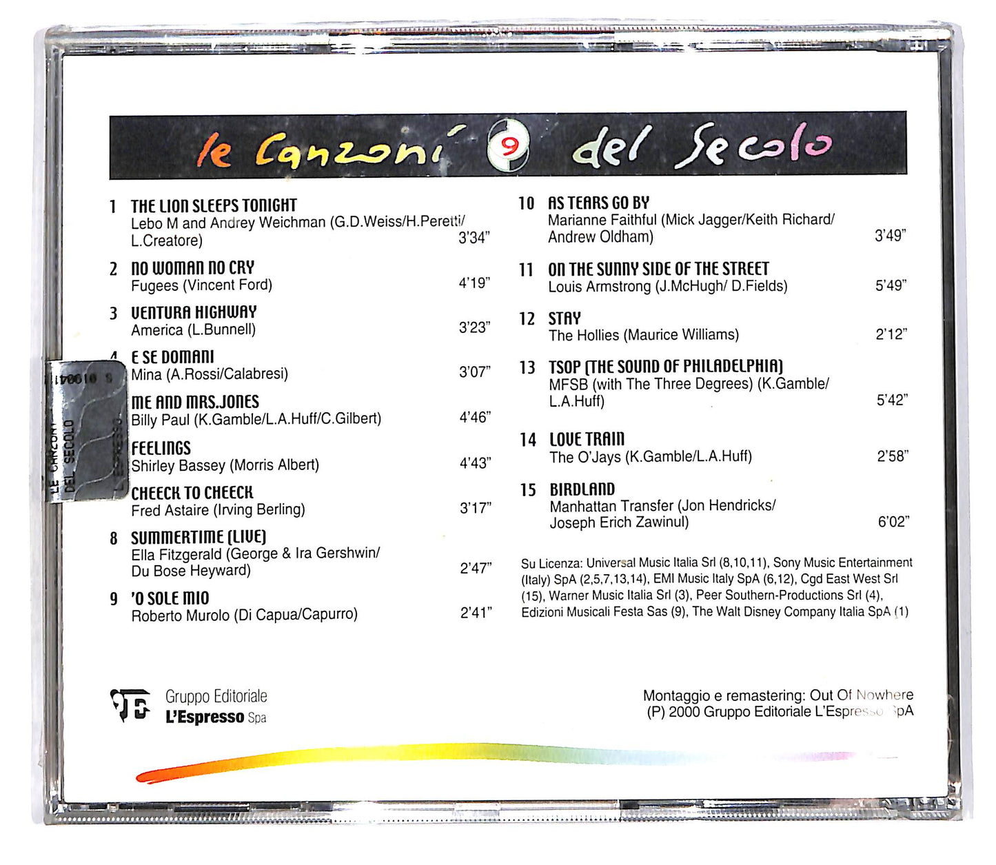 EBOND Various - Le Canzoni Del Secolo vol 9 EDITORIALE CD CD101747