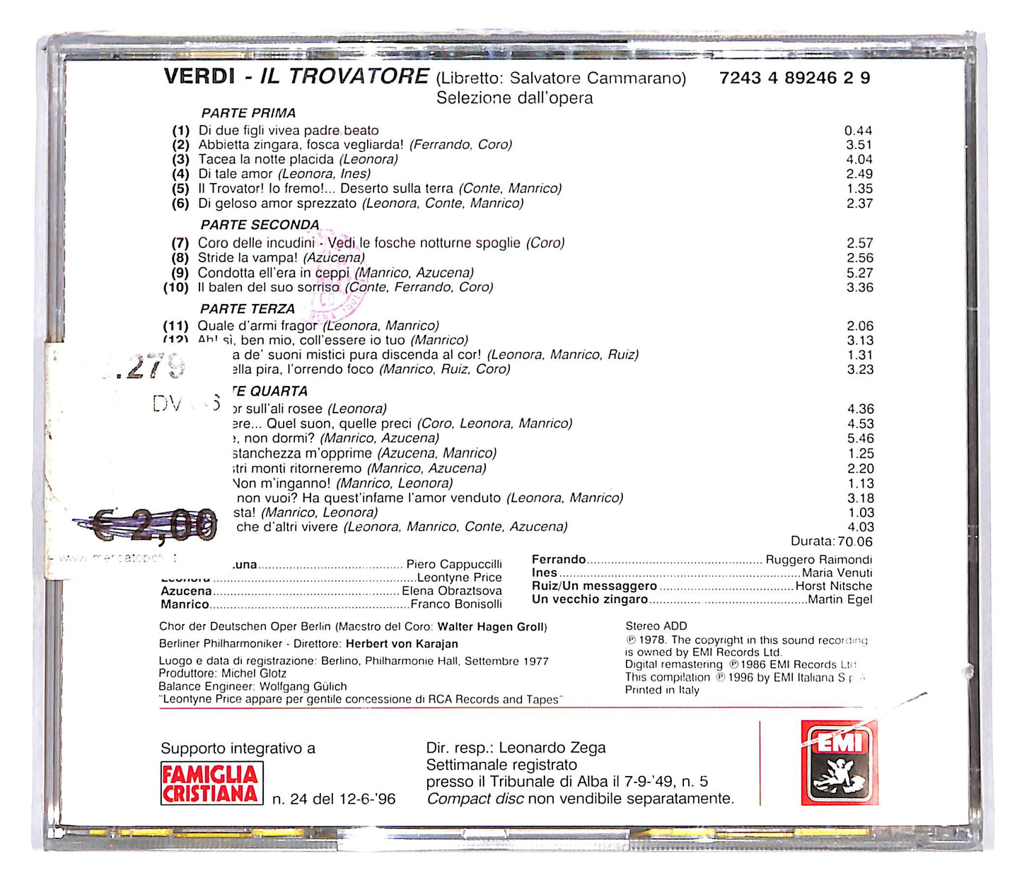 EBOND Verdi - Il Trovatore - Le Pagine Piu Belle EDITORIALE CD CD101754